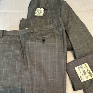 100% year round wool 2 bth SV FF Slim Fit 46L 1905 Joseph Banks Men’s Suit